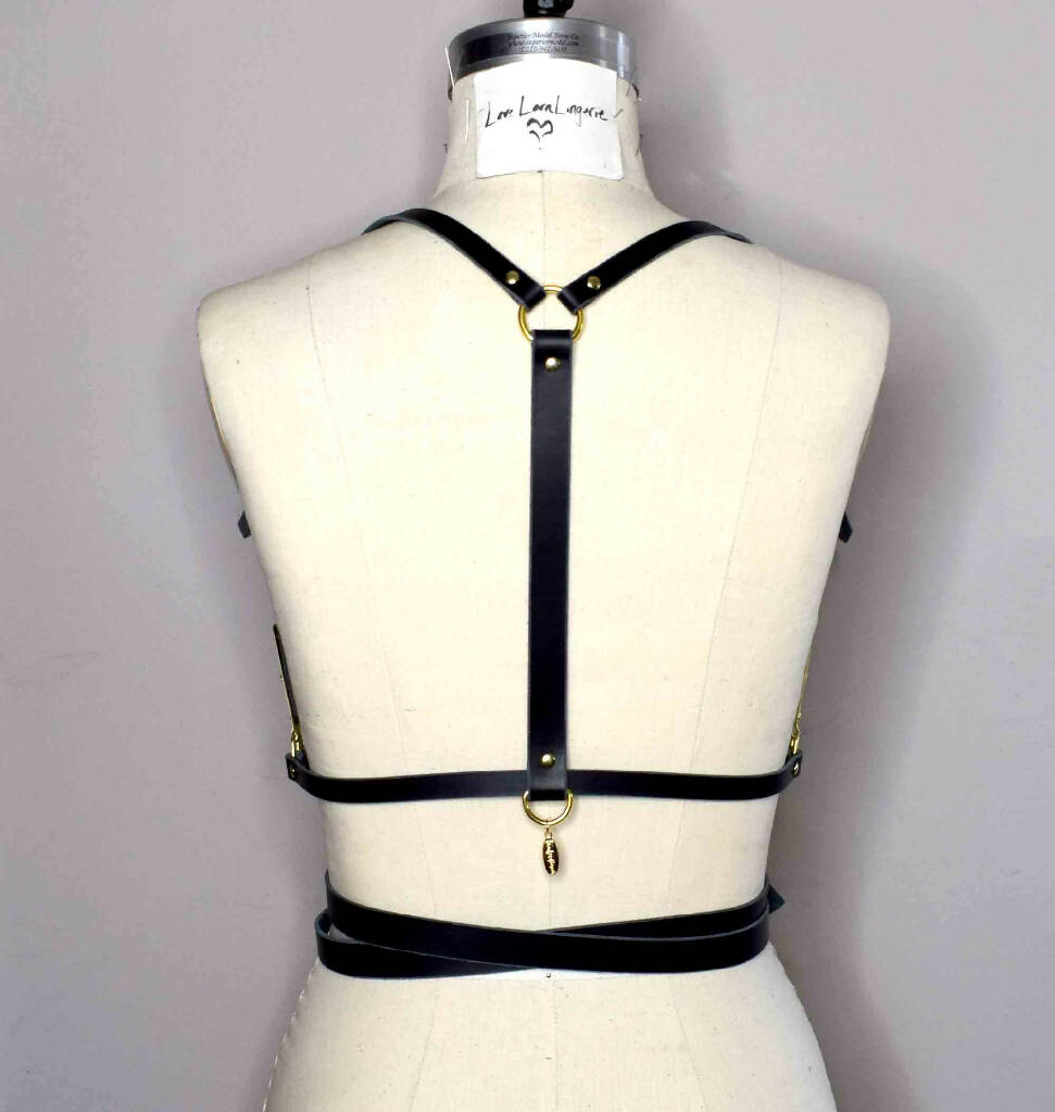 Nymph Wrapped Leather Harness