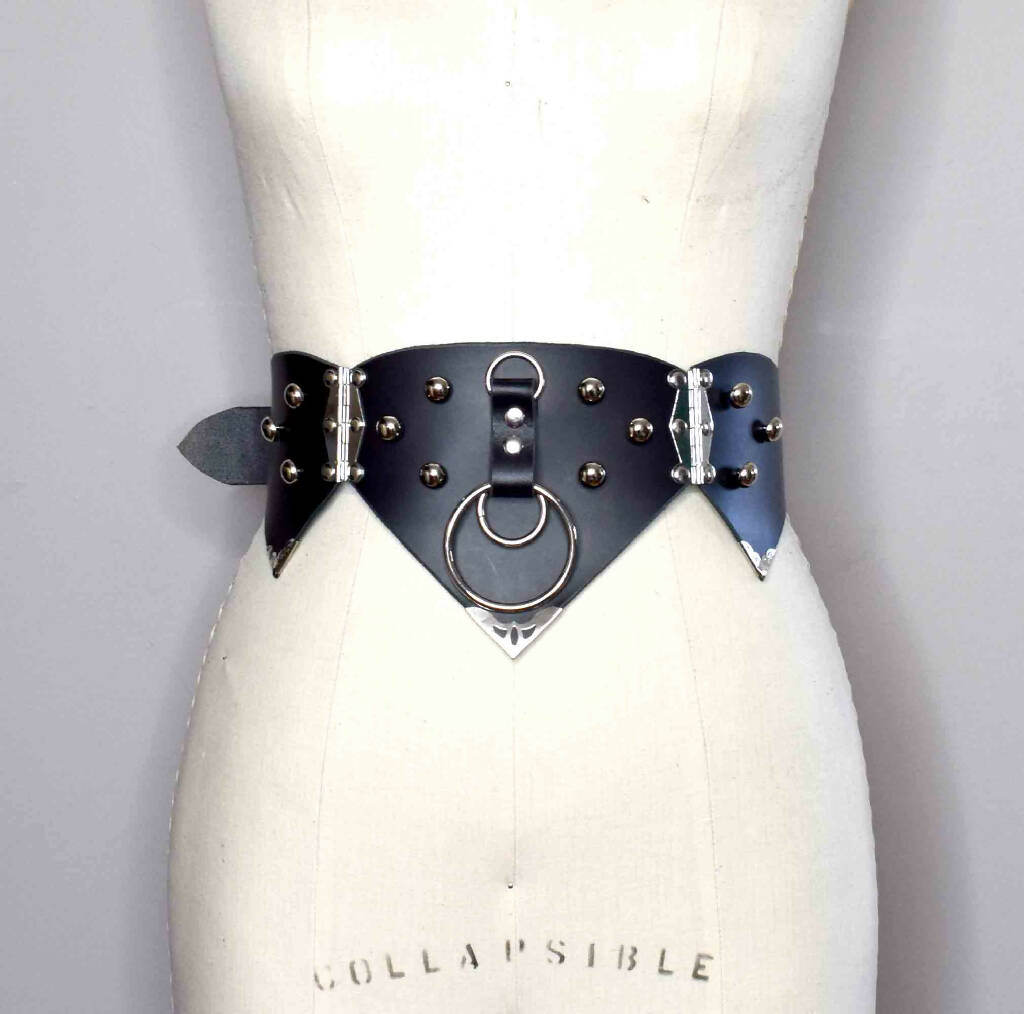 Sierra Hinged Leather Waist Belt