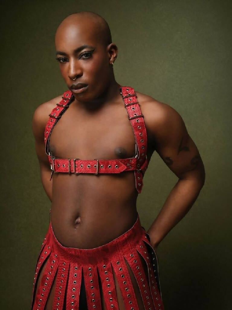 Unisex Center Spike Harness