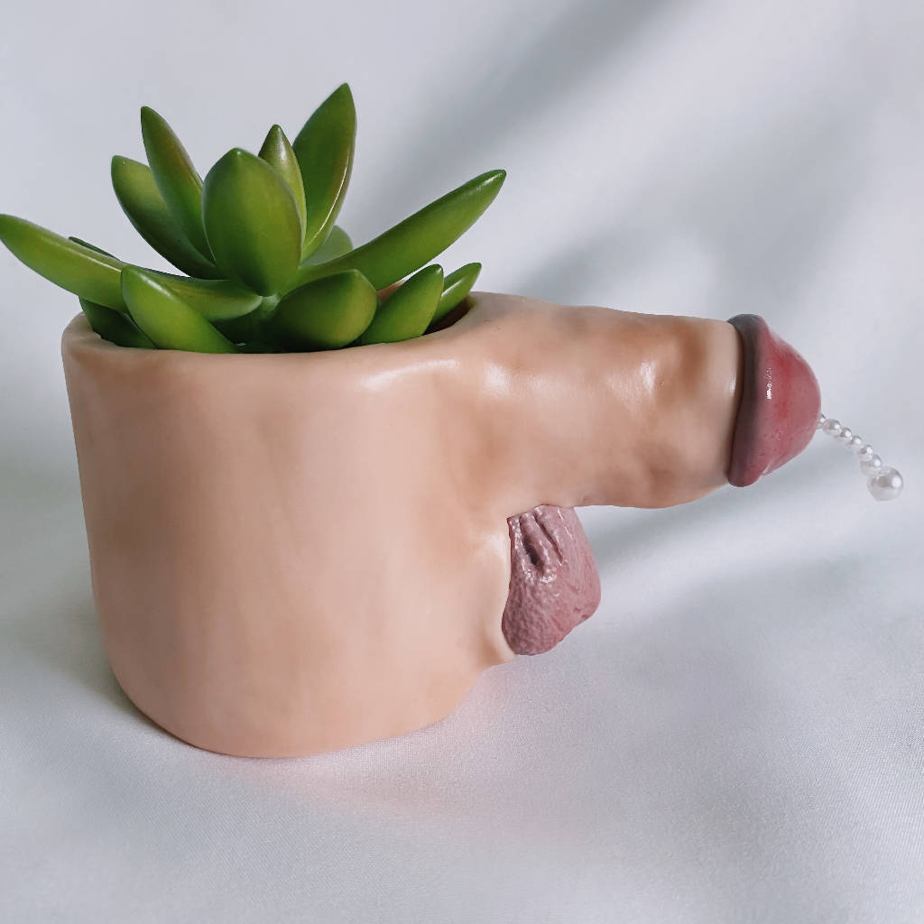 Handmade Mini Willy Plant Pot