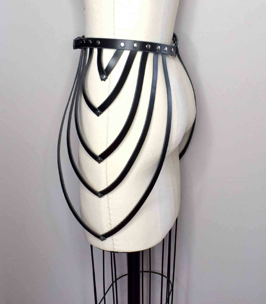 Sonya Strappy Draped Leather Belt