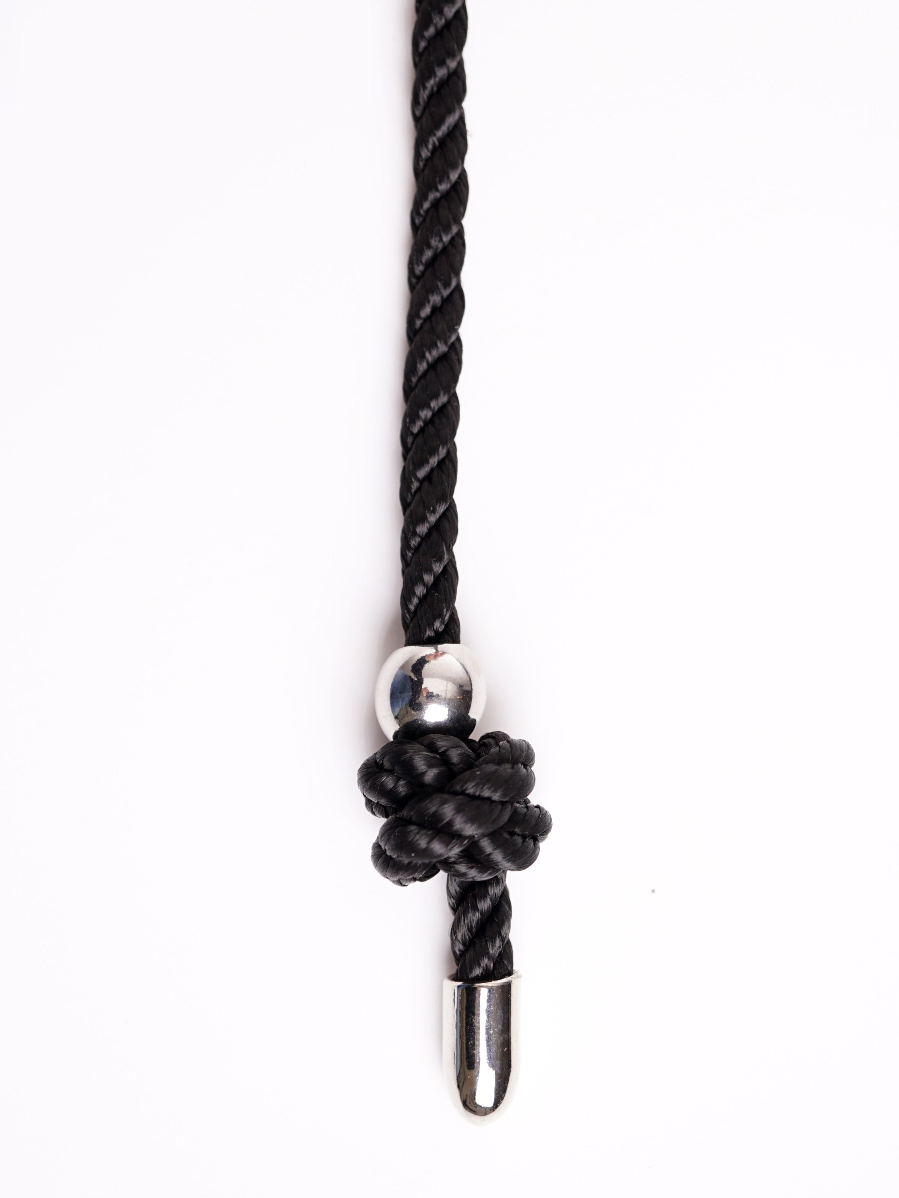 BONDAGE ROPE WITH BEAD&TIP *BLACK *BEIGE *RED