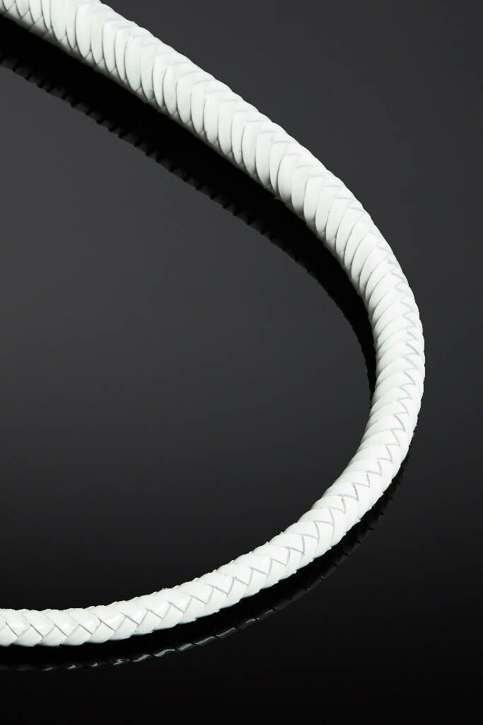 Albus Five Foot Patent Leather Whip