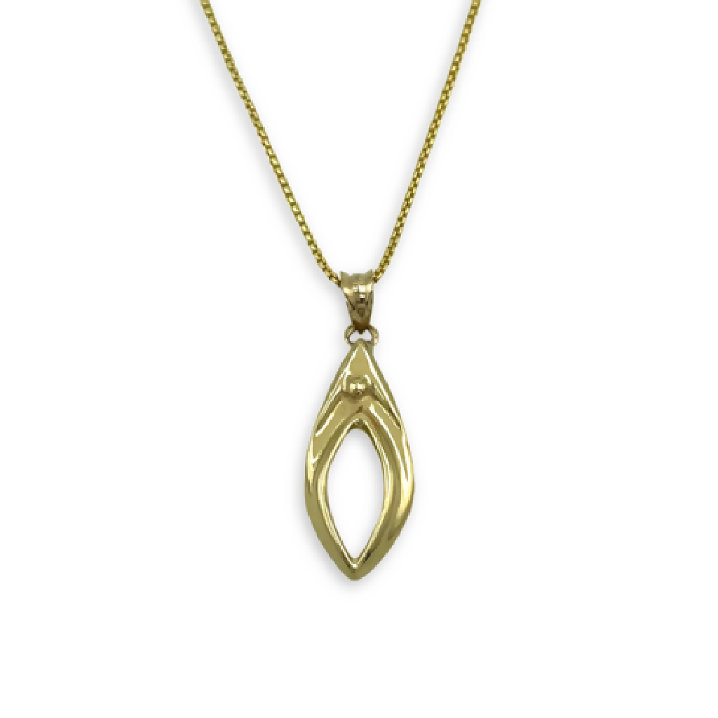 The V Necklace 14kt Gold with Gold Filled Chain