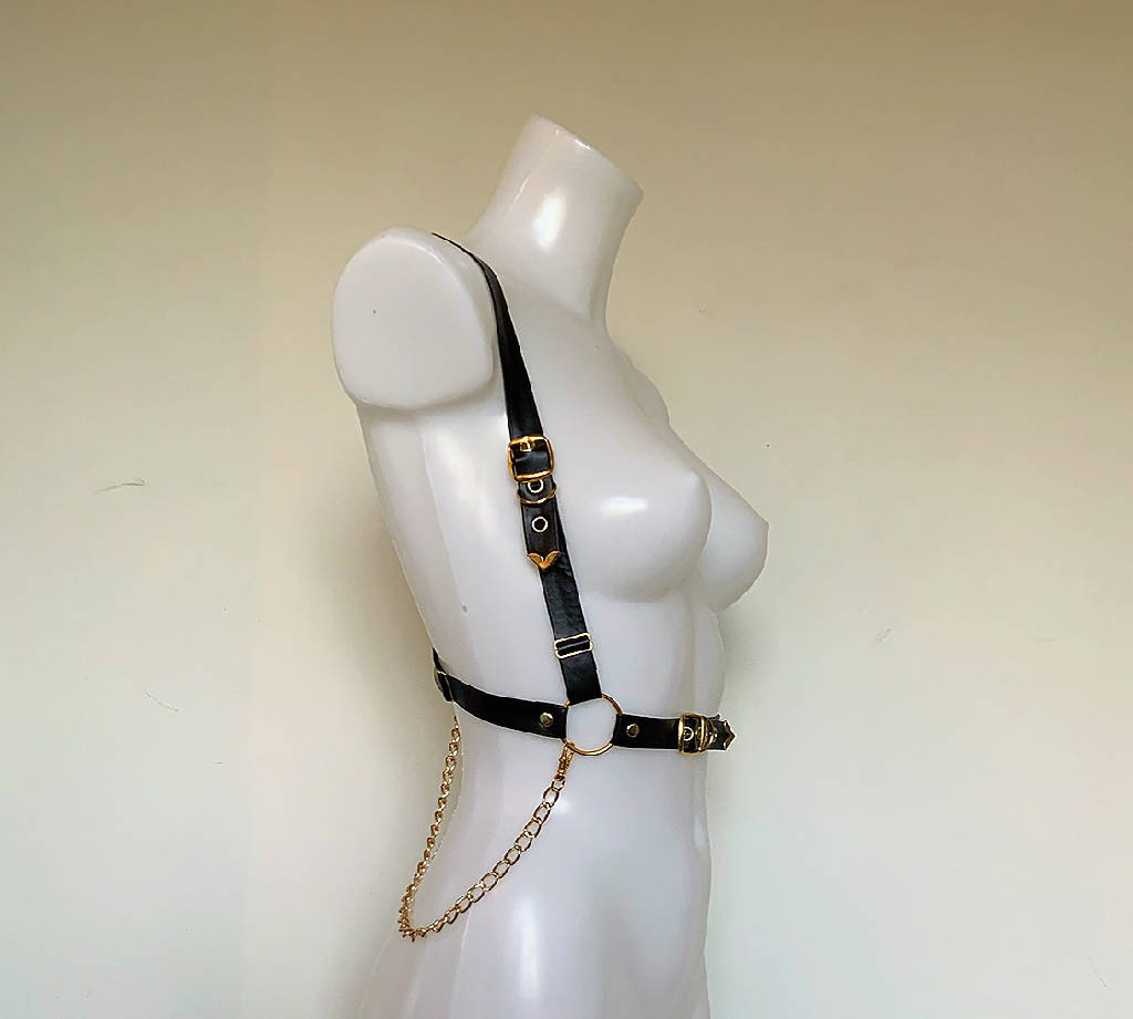 Jade Vegan Leather Belt Harness