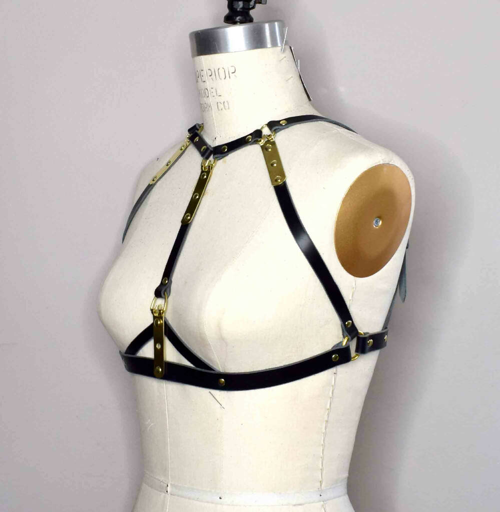 Nymph Leather Harness Bra