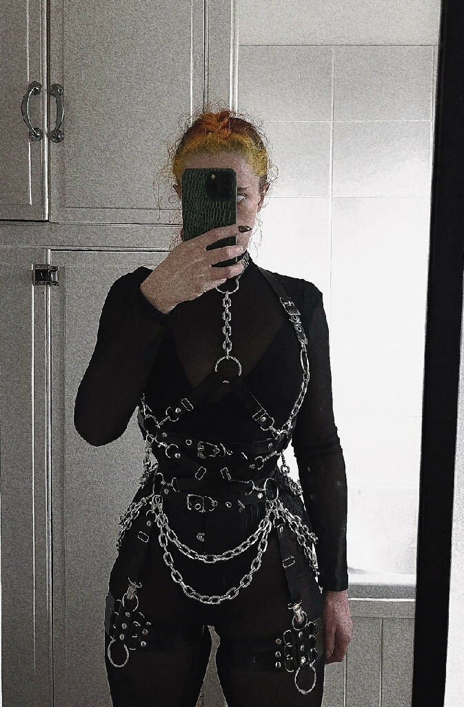 Dominique vegan leather harness