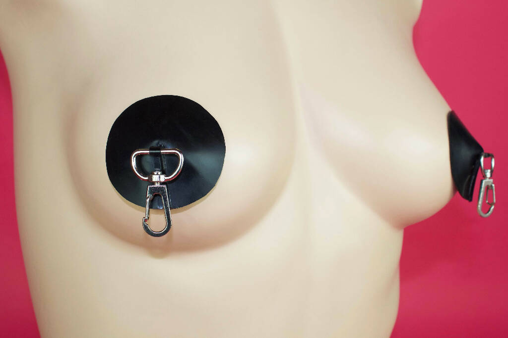 ROUND LATEX NIPPLE PASTIES (SWIVEL CLASPS)