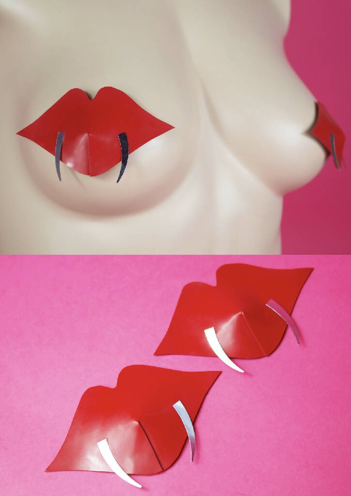 LATEX VAMPIRE NIPPLE PASTIES