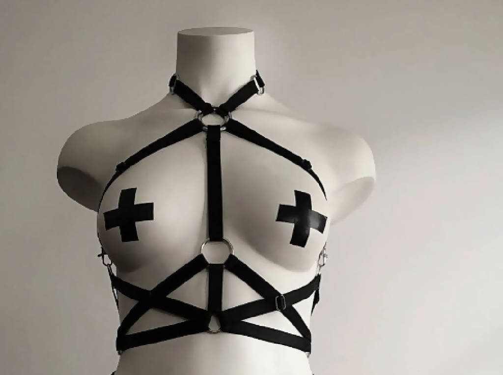Double Ring Halter Clasp Harness