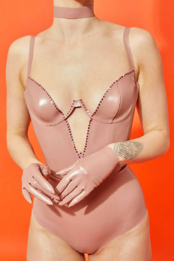 SHORT LATEX GLOVES ( HANDMADE / PICK YOUR COLOUR )