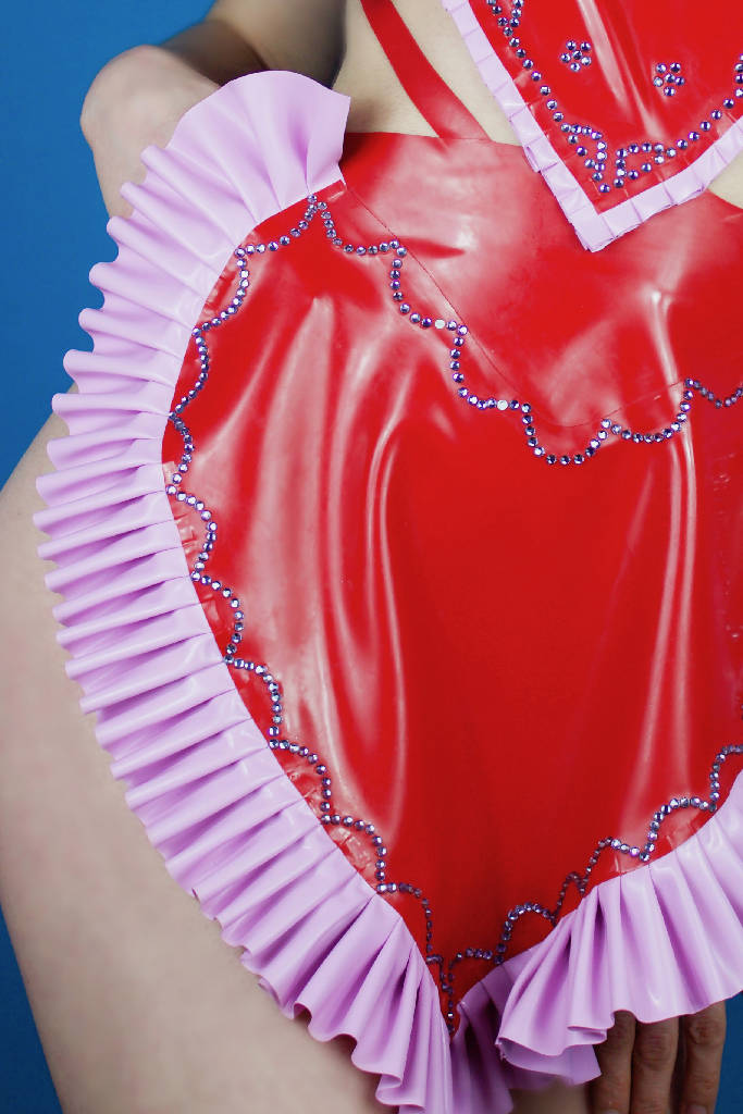 Latex Heart Apron