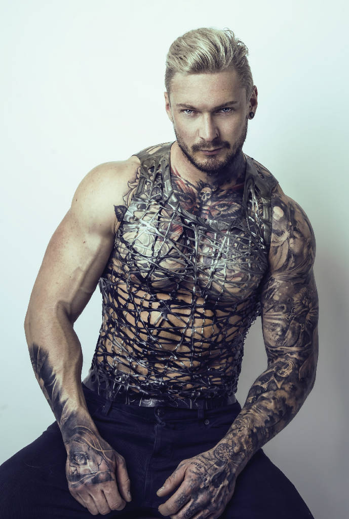 Mesh Latex Vest Top
