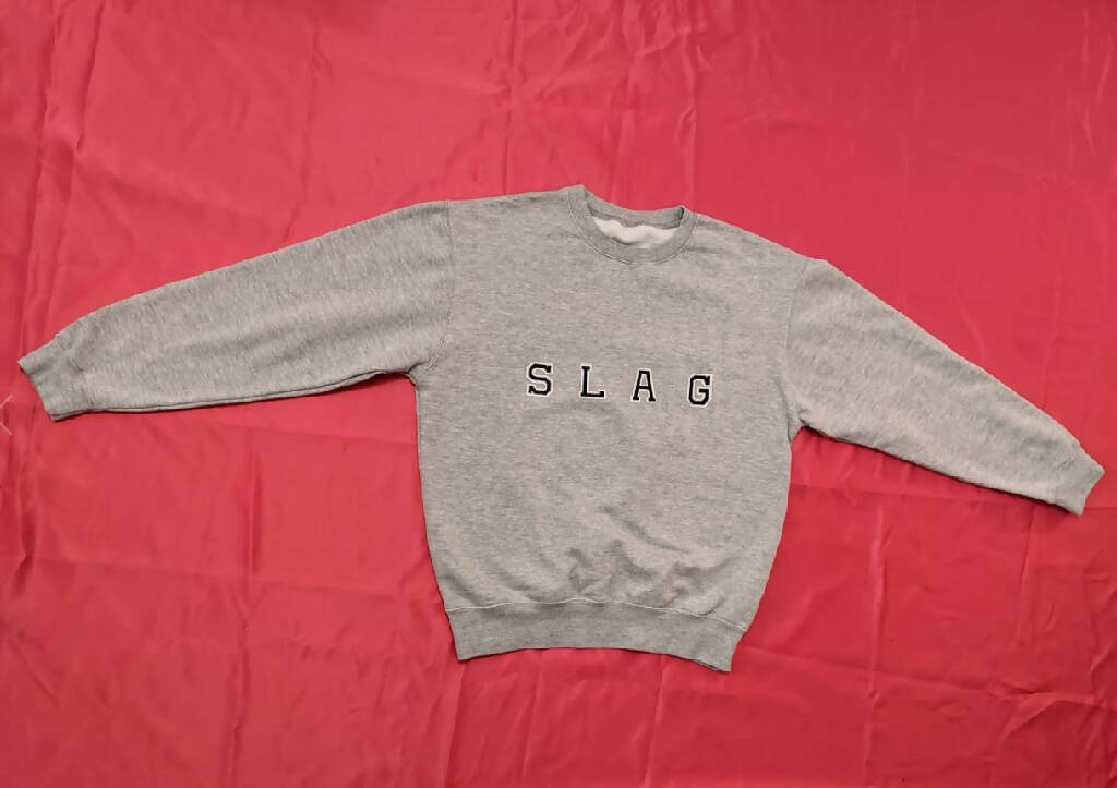 Slag sweater in grey - size small / UK 10