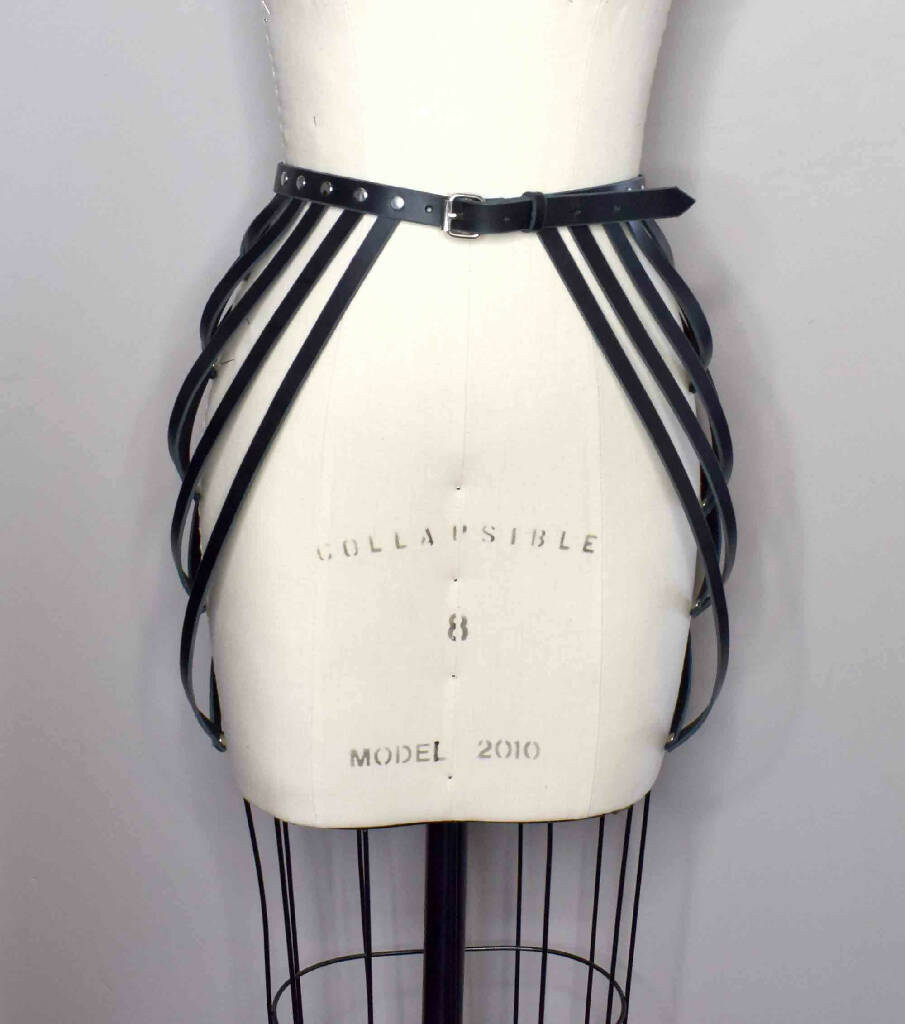 Sonya Strappy Draped Leather Belt