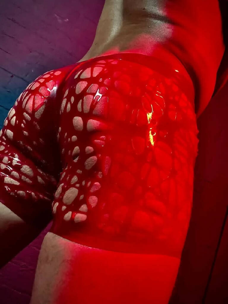 Mesh Latex Boxer Briefs