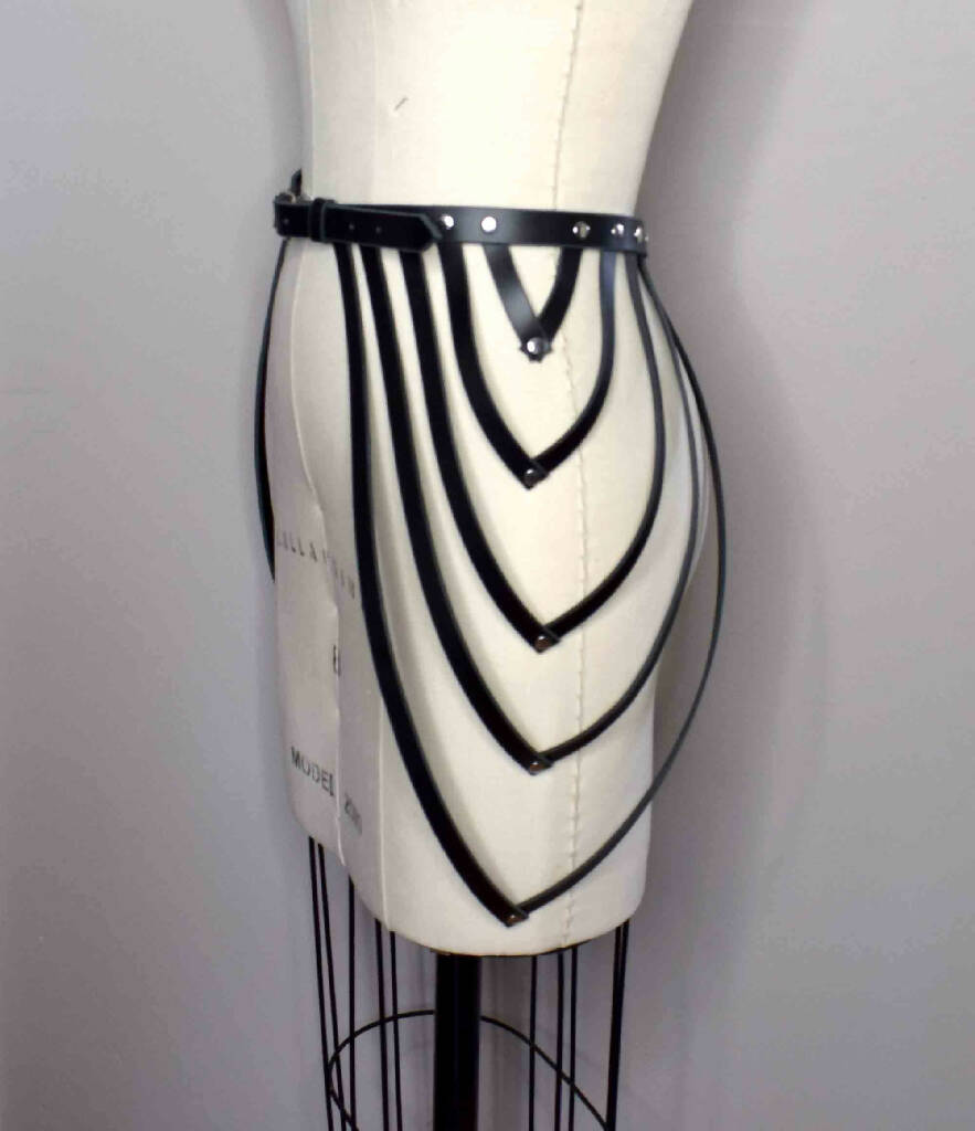 Sonya Strappy Draped Leather Belt
