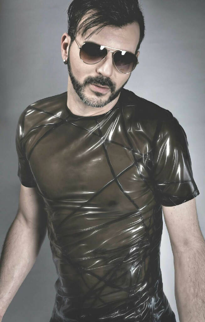 Patterned Latex T-Shirt Crossfade