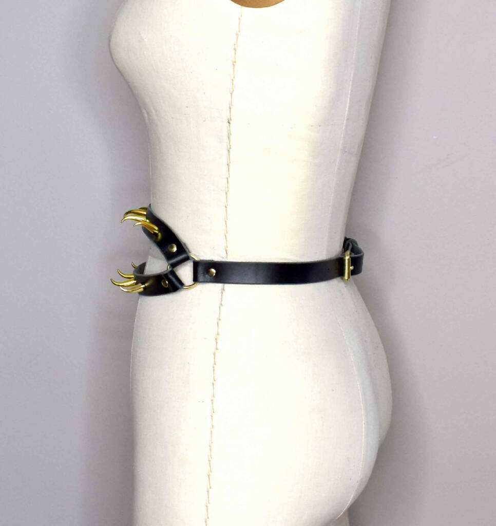 The All Devouring Spiked Leather Waist Belt