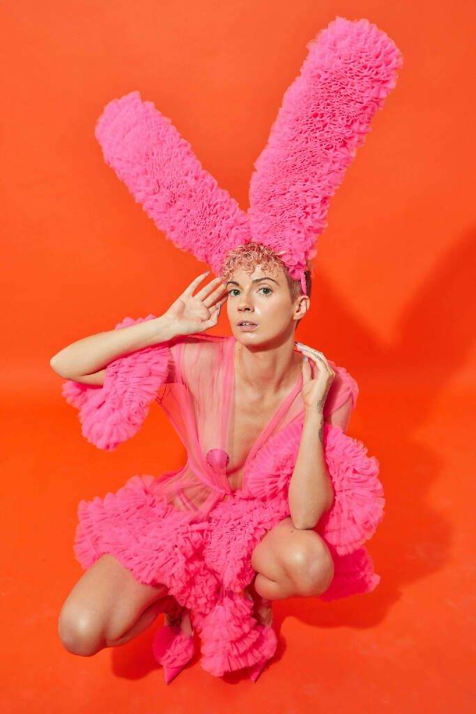 TULLE BUNNY EARS HEADPIECE ( PICK YOUR COLOUR )