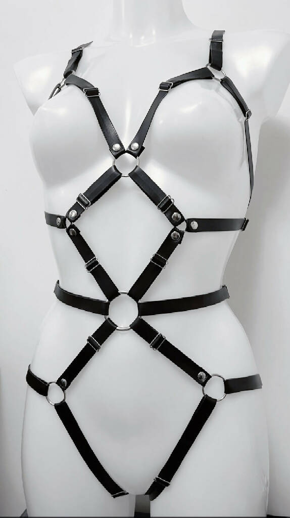 Aphrodite faux leather harnes