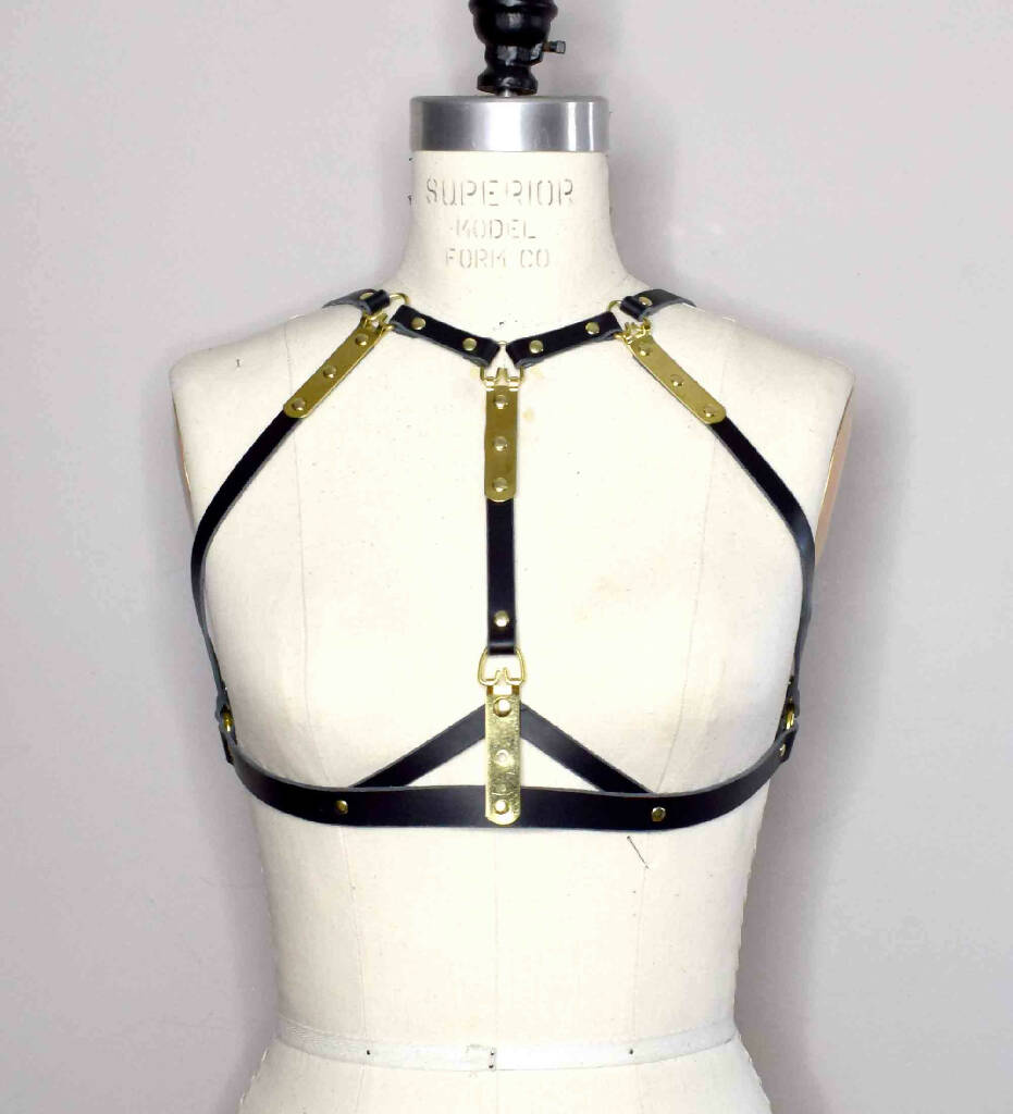 Nymph Leather Harness Bra