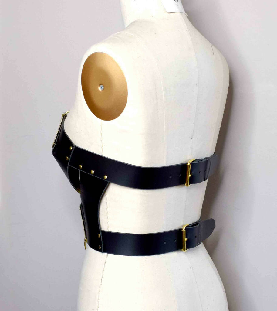 Mantis Leather Bustier Harness