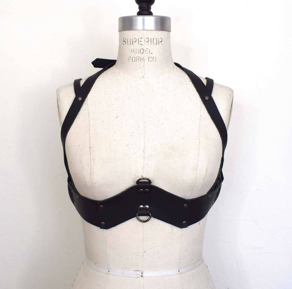Ostara in Winter Under Bust Leather Bra