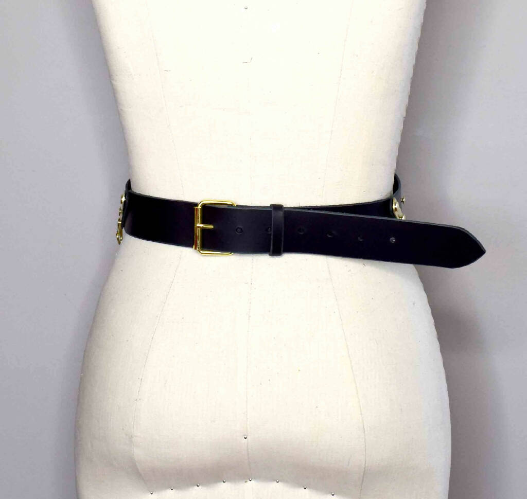Mantis Wide Leather Waist Belt
