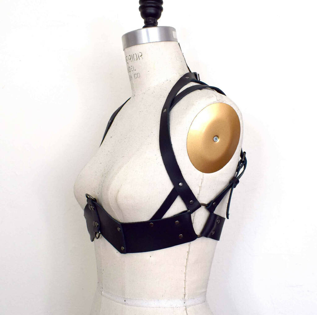 Ostara in Winter Under Bust Leather Bra
