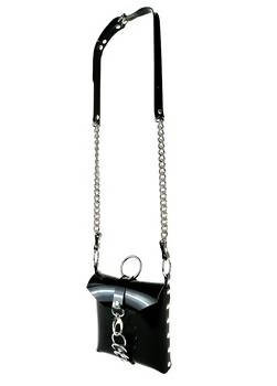 BARBARA Purse in Black PVC