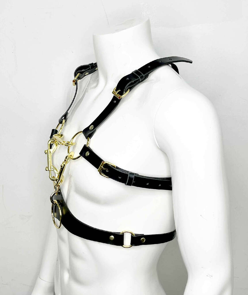 Seraphim Modular Leather Chest Harness