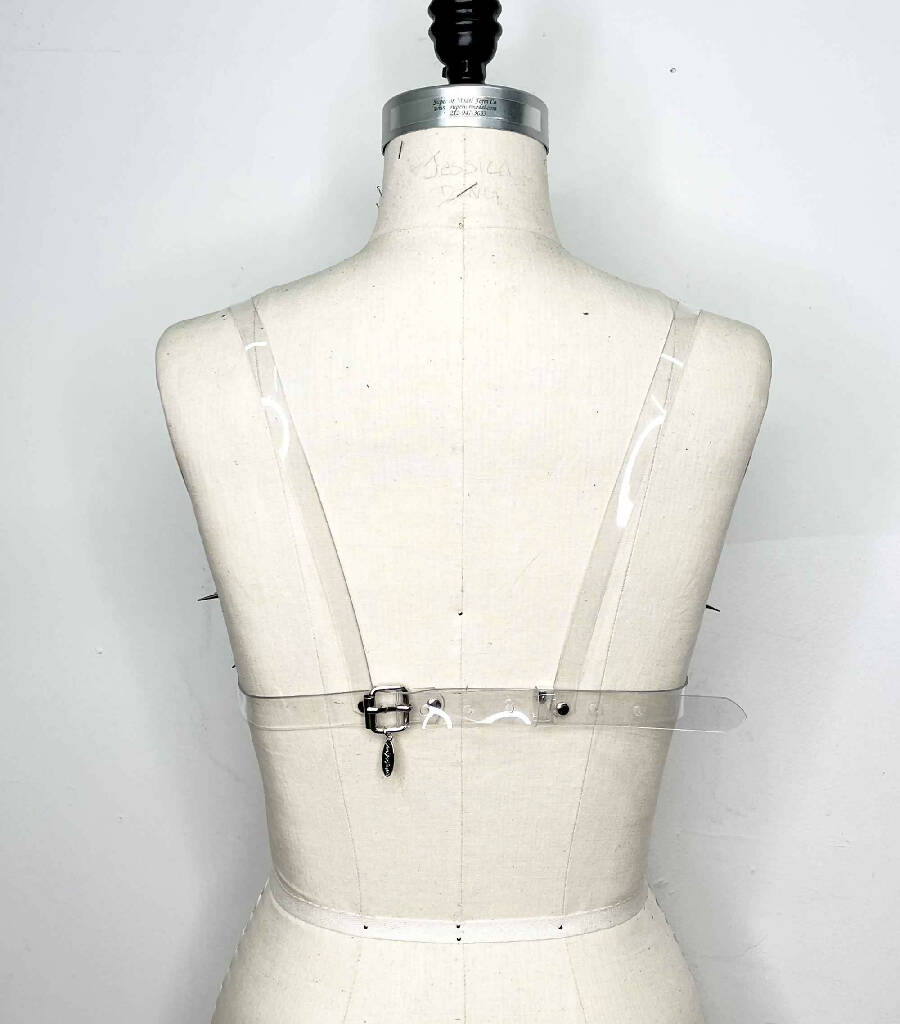 Andromeda Spiked Clear PVC Bra