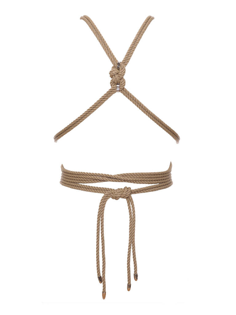 SELF-TIE' TORSO HARNESS *BEIGE*