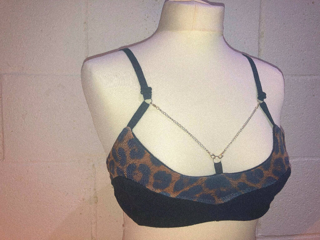 Lilly bralette style top with chains