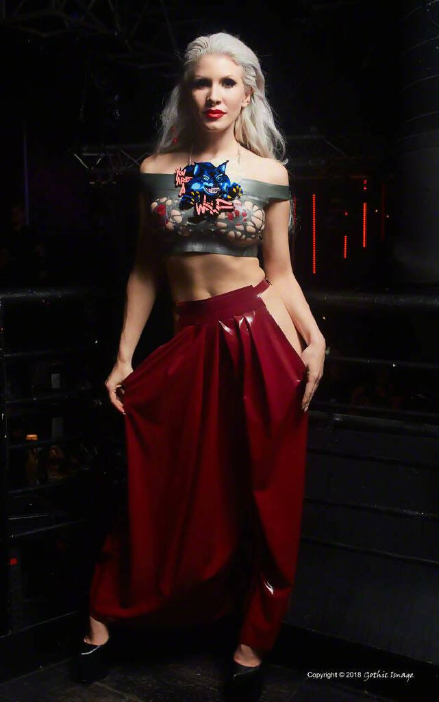 Latex Hakama Samurai Trousers
