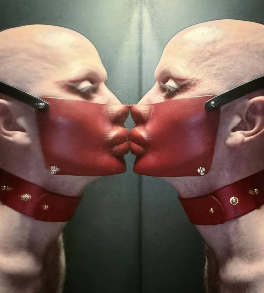 Femme Fatale Pressed Leather Mask