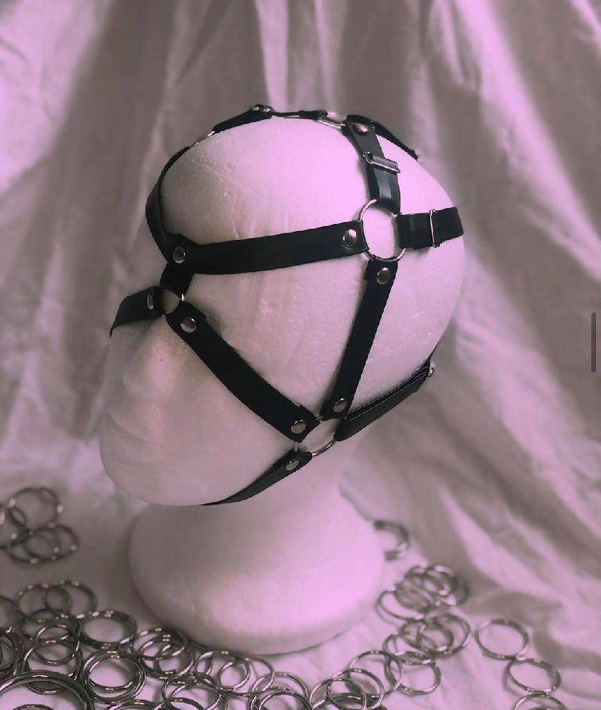 Vegan Leather Head Harness