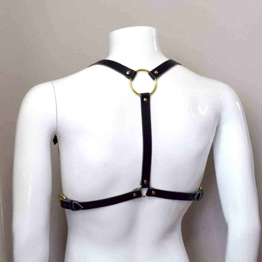 Jay Men's Simple Leather Chest Harness