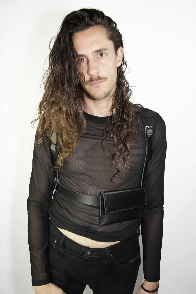 Leather Harness Black