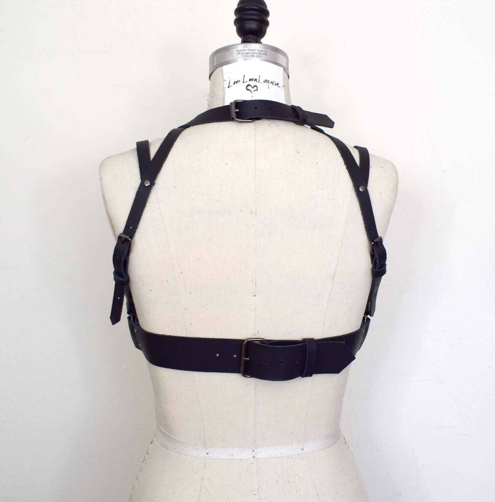 Ostara in Winter Under Bust Leather Bra