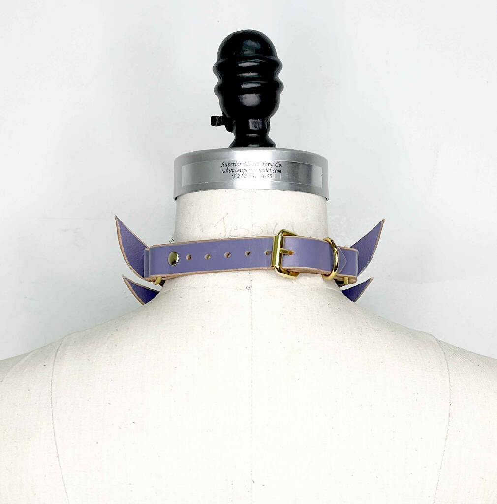 Seraphim Winged Leather Collar