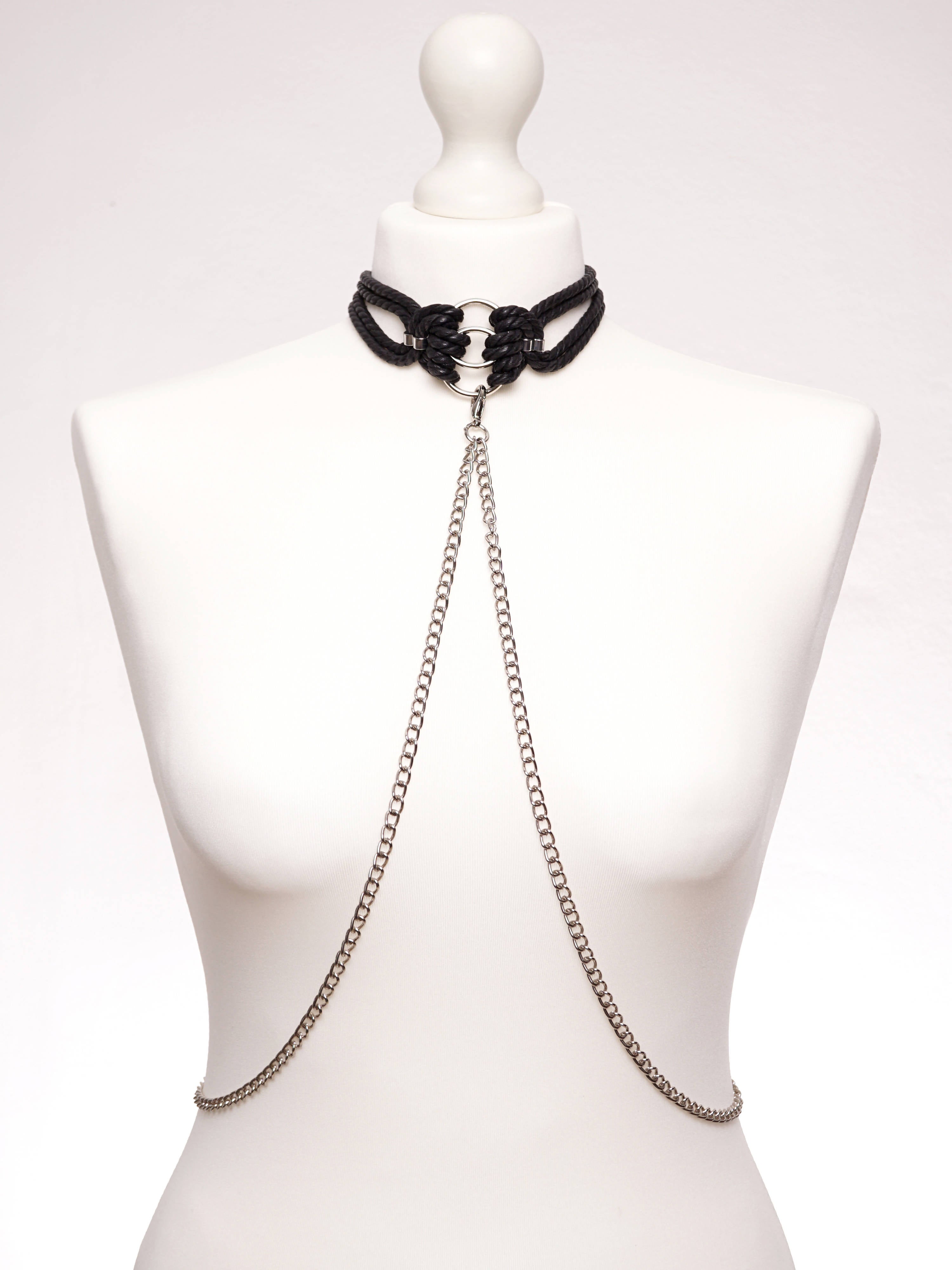 ORI' CHOKER & CUFF SET *BLACK*