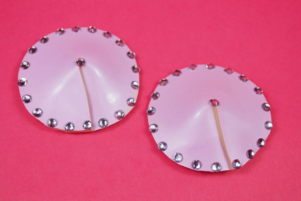 ROUND LATEX NIPPLE PASTIES ( PICK YOUR COLOUR )