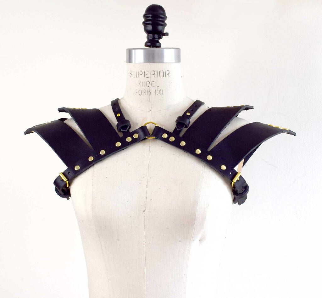 God Killer Leather Pauldron Shoulder Harness
