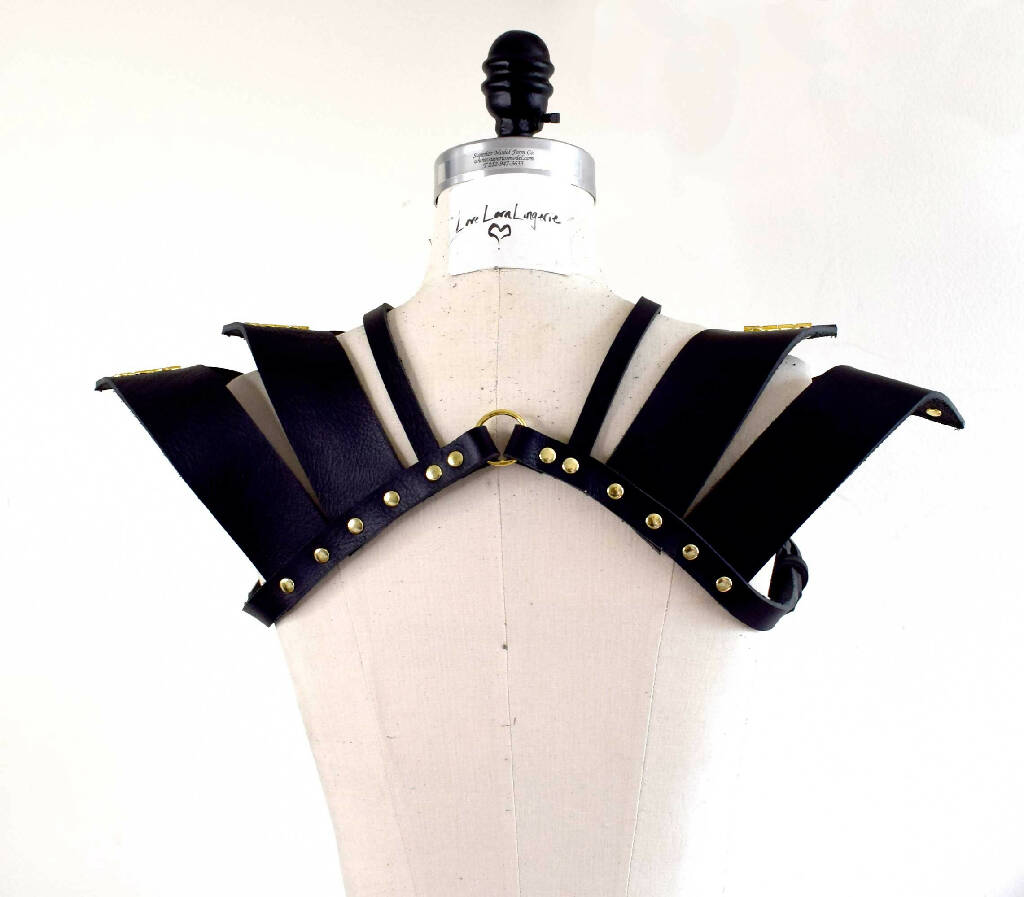 God Killer Leather Pauldron Shoulder Harness