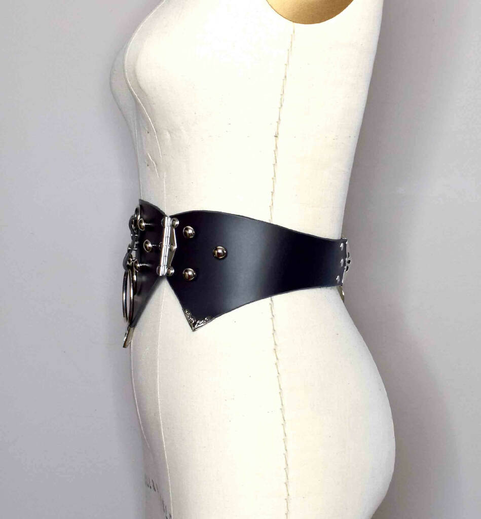 Sierra Hinged Leather Waist Belt