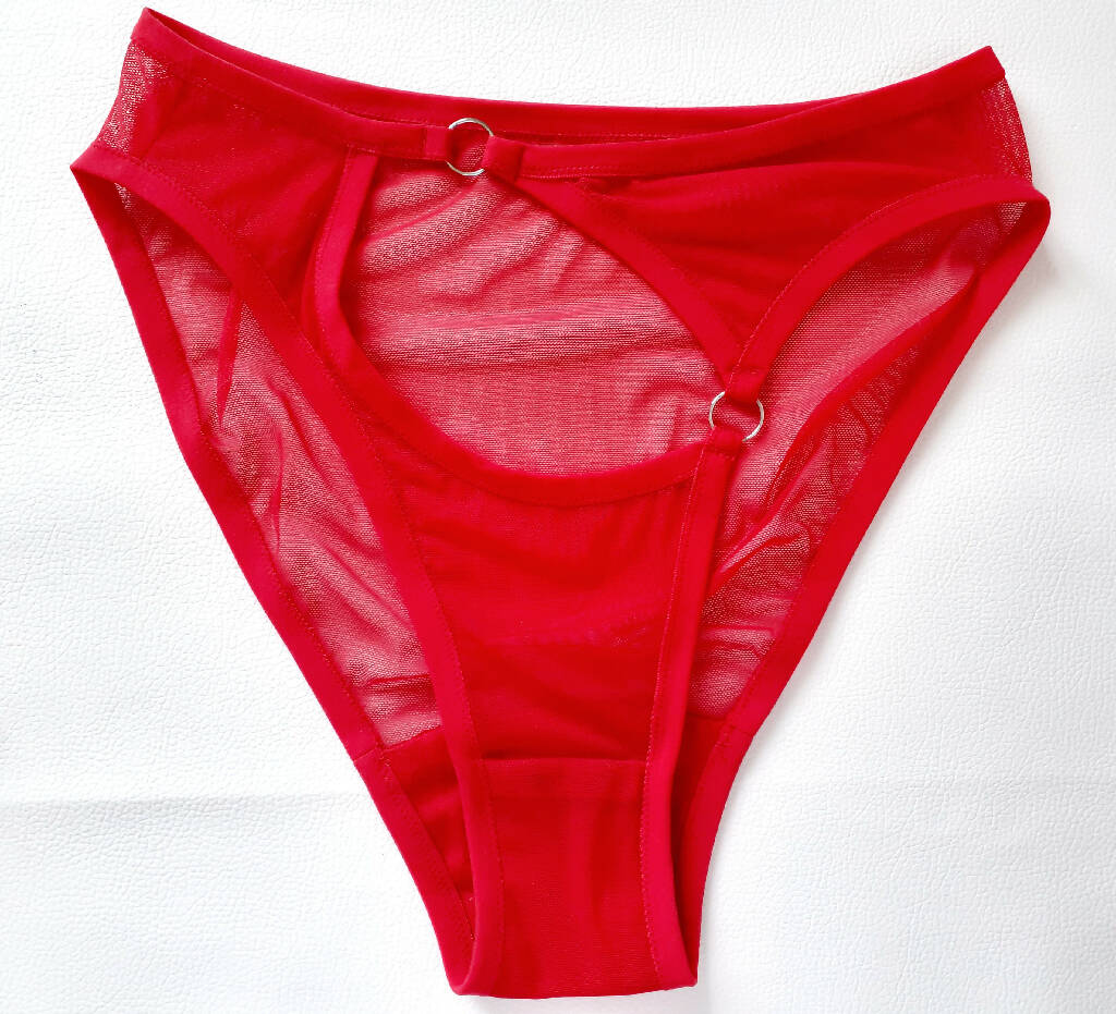 The red mesh FLOOZY lingerie set