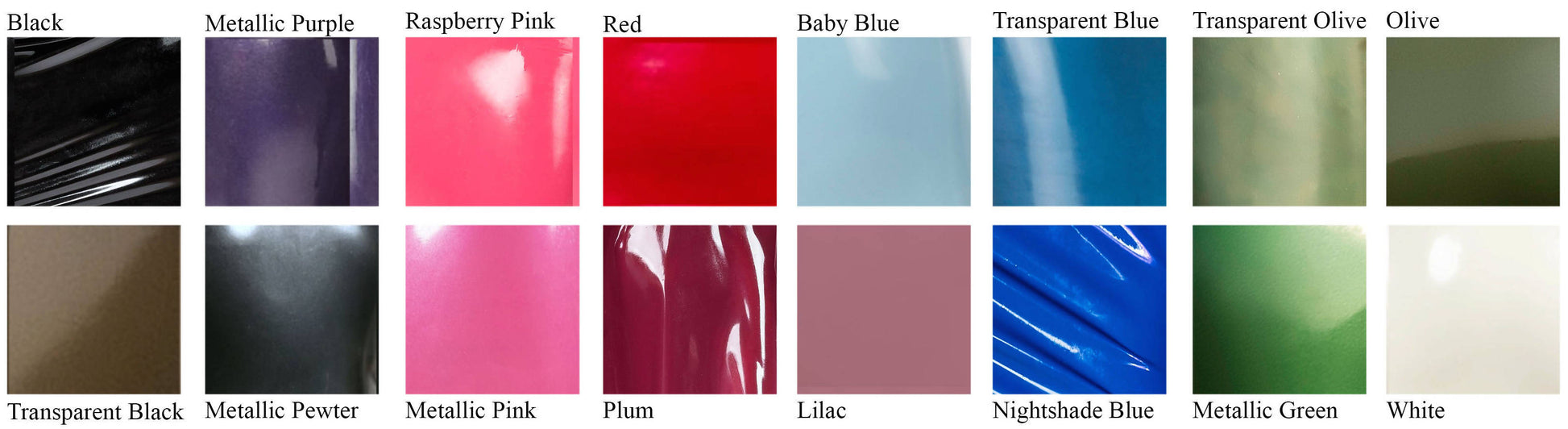 Amentium Colour Chart