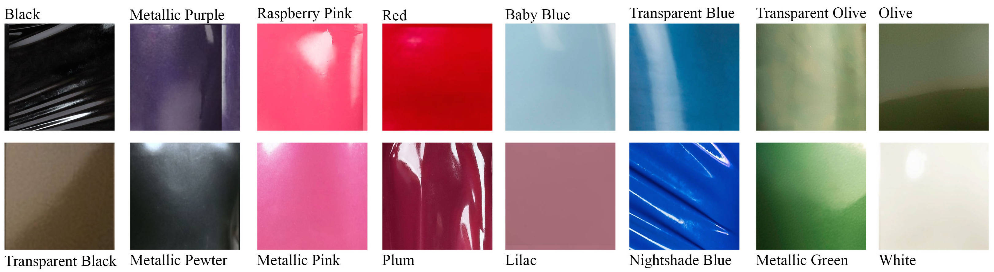 Amentium Colour Chart